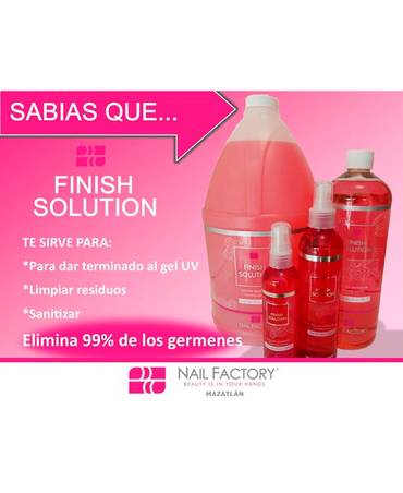 NAIL FACTORY FINISH SOLUTION 4 ONZAS.