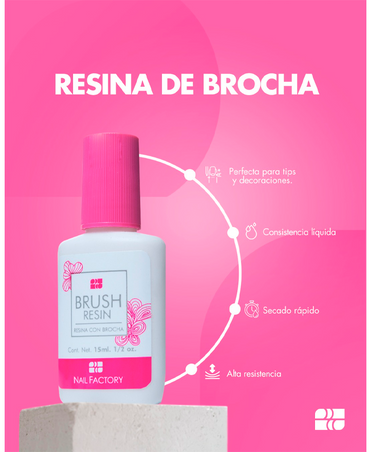 NAIL FACTORY RESINA EN BROCHA 15 ML