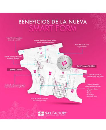 NAIL FACTORY SMART FORM 30 PIEZAS