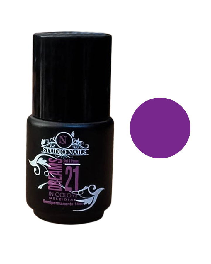 STUDIO NAILS DREAMS ESMALTE 21 DIAS MORADO