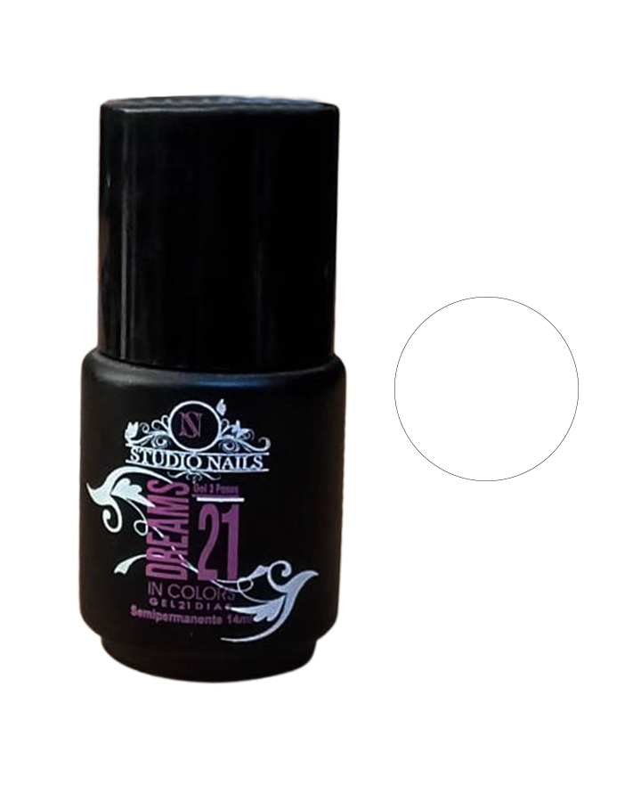 STUDIO NAILS DREAMS ESMALTE 21 DIAS BLANCO
