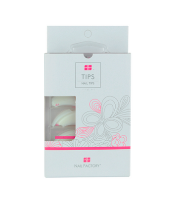 NAIL FACTORY TIPS REAL NATURAL #1 C/50 PIEZAS.