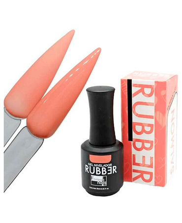 FANTASY NAILS GEL NIVELADOR RUBBER SALMON TRASLUCIDO 15 ML.