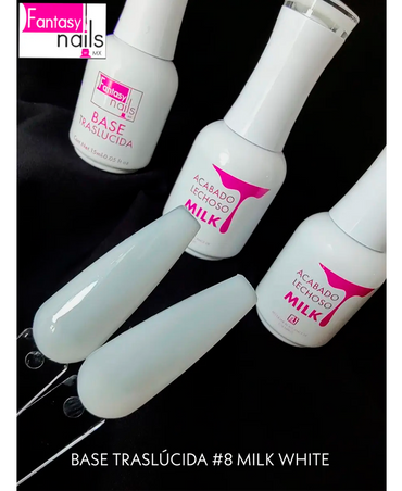 FANTASY NAILS GEL BASE TRASLUCIDA 08 MILK