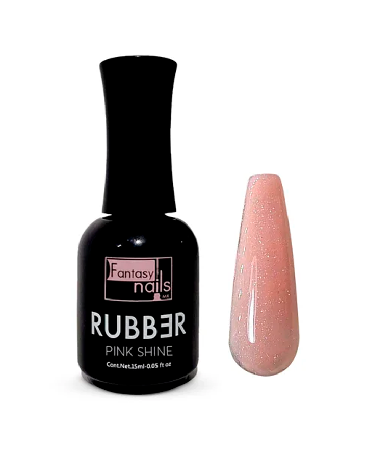 FANTASY NAILS GEL NIVELADOR RUBBER PINK SHINE 15 ML.