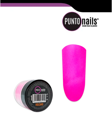 PUNTO NAILS VOLCANO ACRILICO DE COLOR BURDEOS 7 GR NO 1
