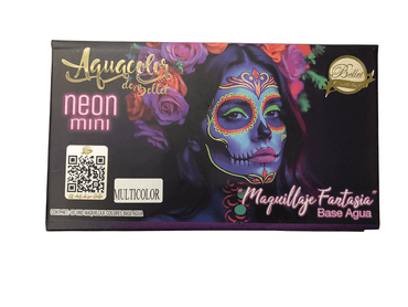 BELLET AQUACOLOR PALETA MINI NEON MULTICOLOR 10 TONOS