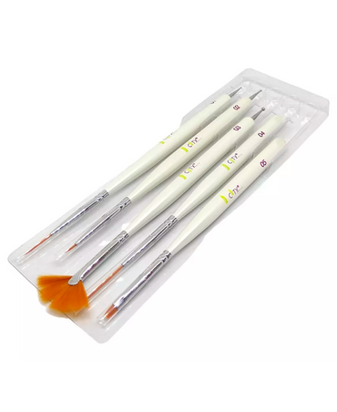 CITY NAILS KIT PINCELES MANO ALZADA 5 PIEZAS
