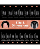 SOFT GEL TIPS EXTRA SHORT SQUARE 600 PIEZAS YU-007-2