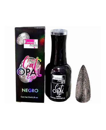 FANTASY NAILS GEL CAT EYE NEGRO 15 ML.