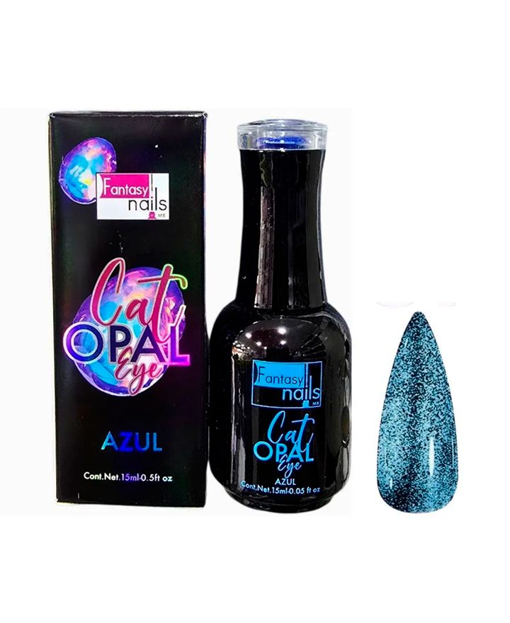 FANTASY NAILS GEL CAT OPAL EYE AZUL 15 ML.