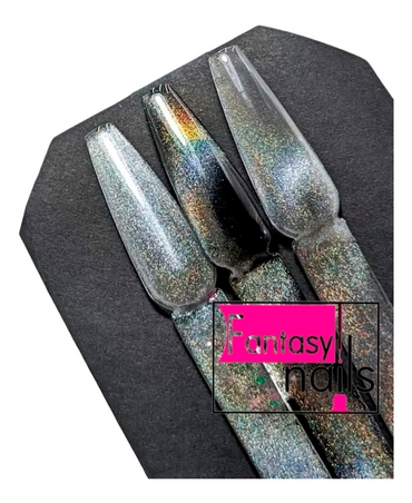 FANTASY NAILS GEL CAT EYE UNICORNIO PLATA 15 ML.