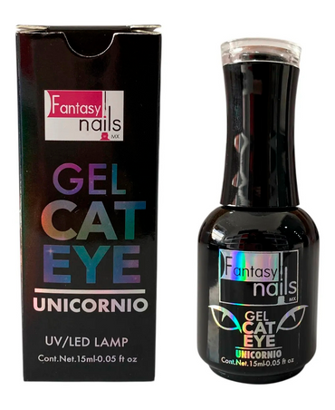 FANTASY NAILS GEL CAT EYE UNICORNIO PLATA 15 ML.