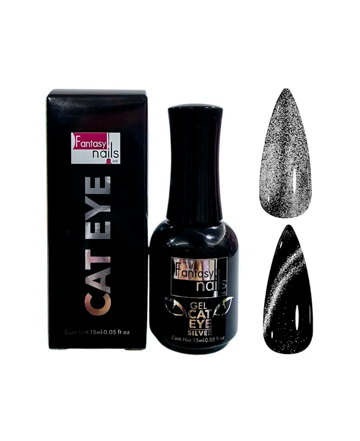 FANTASY NAILS GEL CAT EYE SILVER 15 ML.