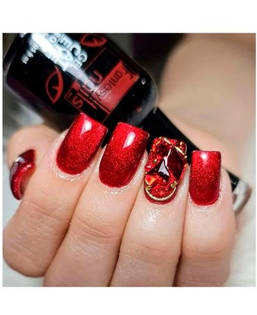 FANTASY NAILS GEL CAT EYE RED 15 ML.