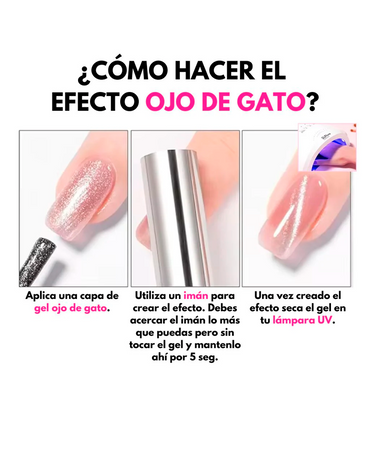 FANTASY NAILS GEL CAT EYE COPPERY GOLD 15 ML.