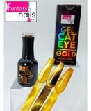 FANTASY NAILS GEL CAT EYE GOLD 15 ML.
