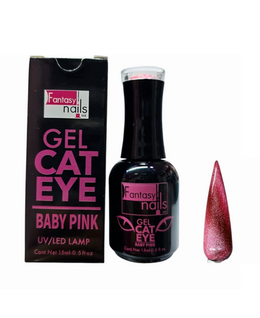 FANTASY NAILS GEL CAT EYE BABY PINK 15 ML.