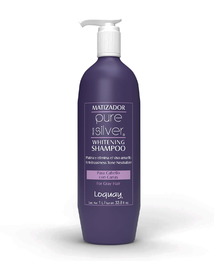 LOQUAY 0037 PURE SILVER SHAMPOO PARA CANAS 1000 ML.
