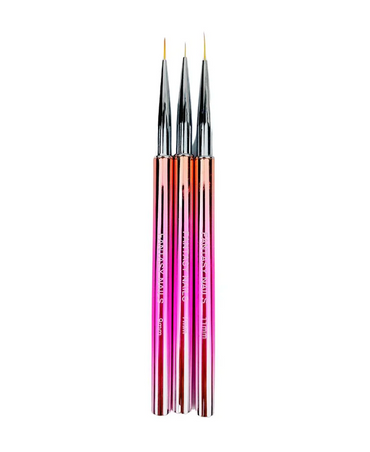 FANTASY NAILS PINCEL LINER 3  PIEZAS #7 #9 #11