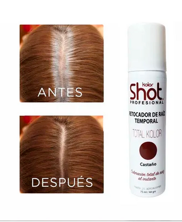 KOLOR SHOT TOTAL KOLOR RETOCADOR DE RAIZ 50 GRS. CASTAÑO