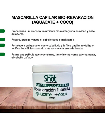 KOLOR SHOT MASCARILLA BIO-REPARACION INTENSIVA 500 GRS.