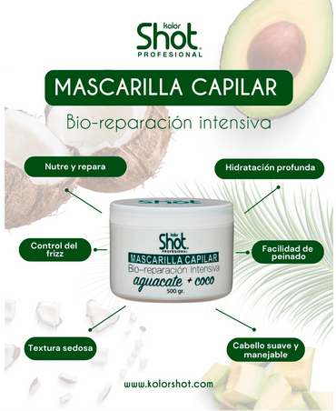 KOLOR SHOT MASCARILLA BIO-REPARACION INTENSIVA 500 GRS.