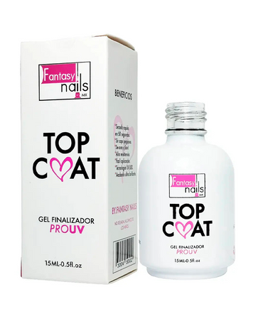 FANTASY NAILS TOP COAT GEL FINALIZADOR UV 15 ML.