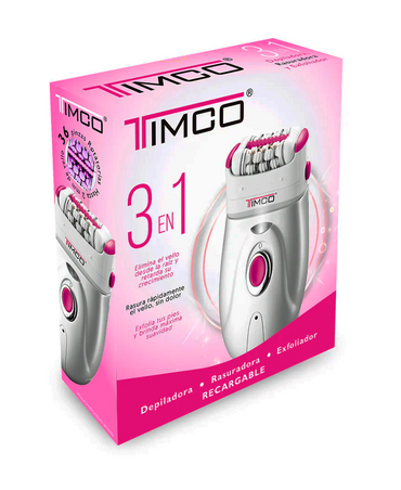 TIMCO DEPILADORA DW-3619R 3 EN 1 ROSA