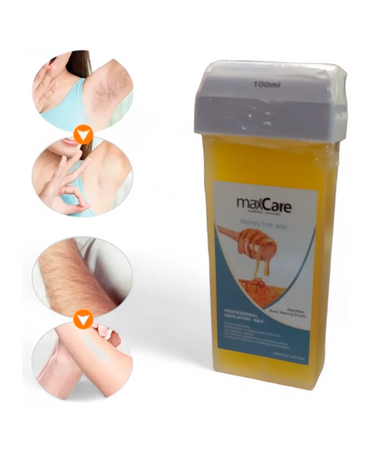 MAX CARE CERA ROLL ON HONEY HOT WAX 100 ML.