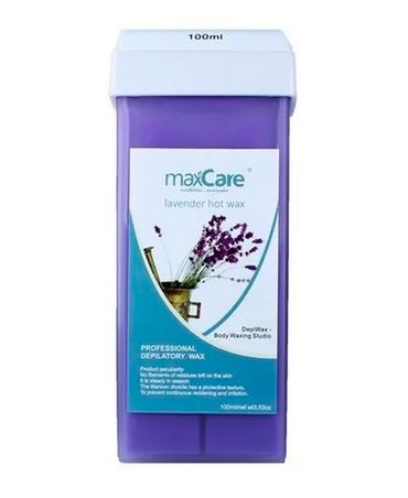 MAX CARE CERA ROLL ON LAVANDA HOT WAX 100 ML.