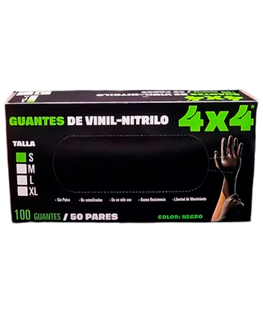 4X4 GUANTES VINIL-NITRILO CHICO C/50 PARES