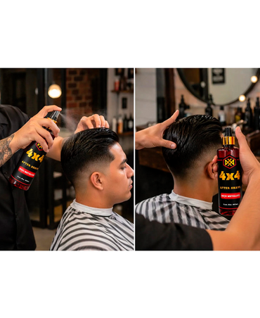 4X4 AFTER SHAVE KING ROJO METALICO 400 ML.