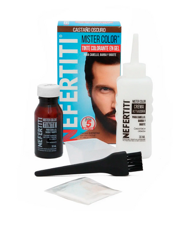 NEFERTITI MISTER COLOR TINTE 5 MINUTOS CASTAÑO OBSCURO