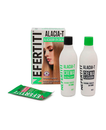 NEFERTITI KIT ALACIA-T ALACIADOR EN CREMA 2 TUBOS 180 GRS