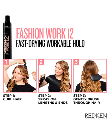 REDKEN FASHION WORK 12 HAIR SPRAY 400 ML. - El Palacio De La Belleza