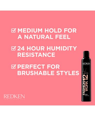 REDKEN FASHION WORK 12 HAIR SPRAY 400 ML. - El Palacio De La Belleza