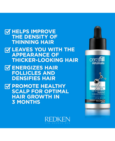 REDKEN CERAFILL RETALIATE HAIR RE-DENSIFYING TREATMENT 90 ML.