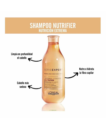 LP LOREAL SERIE EXPERT NUTRIFIER SHAMPOO 500 ML. (D)