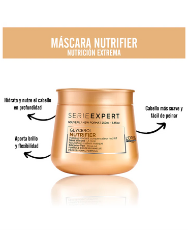 LP LOREAL SERIE EXPERT NUTRIFIER MASCARILLA 200 ML. - El Palacio De La Belleza