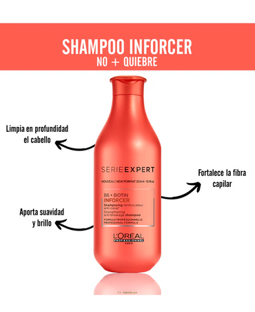 LP LOREAL SERIE EXPERT INFORCER SHAMPOO 300 ML. - El Palacio De La Belleza