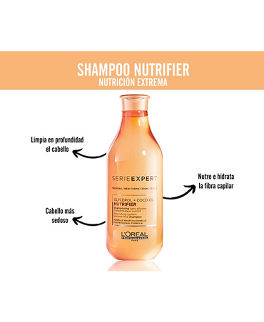 LP LOREAL SERIE EXPERT NUTRIFIER SHAMPOO 300 ML. - El Palacio De La Belleza