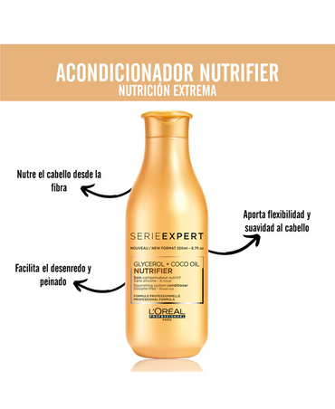 LP LOREAL SERIE EXPERT NUTRIFIER ACONDICIONADOR 200 ML. - El Palacio De La Belleza