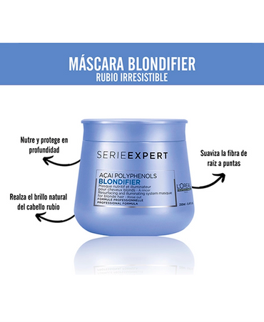 LP LOREAL SERIE EXPERT BLONDIFIER MASCARILLA 500 ML. - El Palacio De La Belleza
