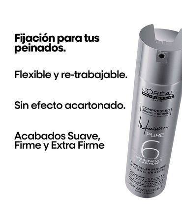 LOREAL INFINIUM PURE STRONG SPRAY COMPRIMIDO 300 ML.=500 ML.