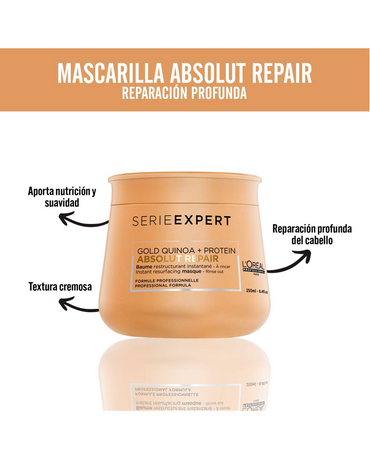 LP LOREAL SERIE EXPERT ABSOLUT REPAIR GOLD MASCARILLA 250 ML. - El Palacio De La Belleza