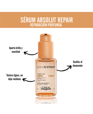 LP LOREAL SERIE EXPERT ABSOLUT REPAIR GOLD SERUM 50 ML. - El Palacio De La Belleza