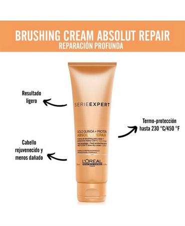 LP LOREAL SERIE EXPERT ABSOLUT REPAIR GOLD CREMA TERMOPROTECTORA 125 ML. - El Palacio De La Belleza