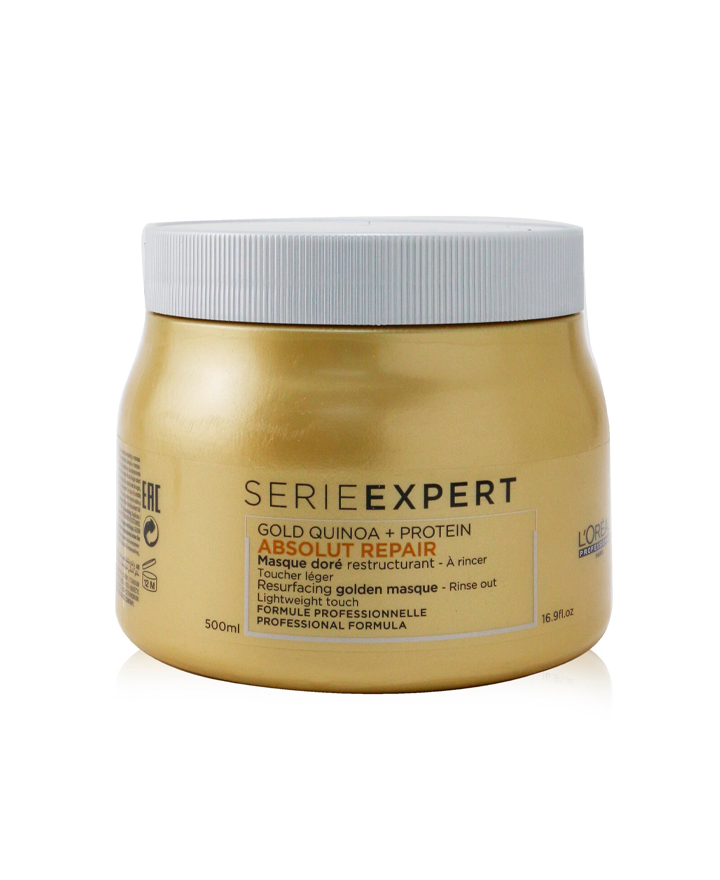 LP LOREAL SERIE EXPERT ABSOLUT REPAIR GOLD MASCARILLA DORADA 500 ML. - El Palacio De La Belleza