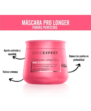 LP LOREAL SERIE EXPERT PRO LONGER MASCARILLA 250 ML. - El Palacio De La Belleza